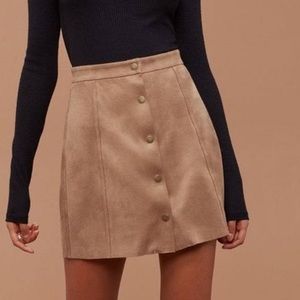 Wilfred Free Centinela Vegan Suede Mini Skirt